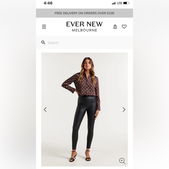 Ever New (Forever New) Veronica Vegan Leather Leggings - Picture 2 of 14